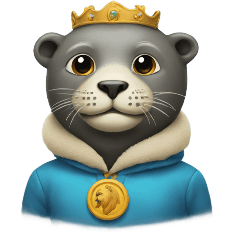 seal wearing a lion costume emoji