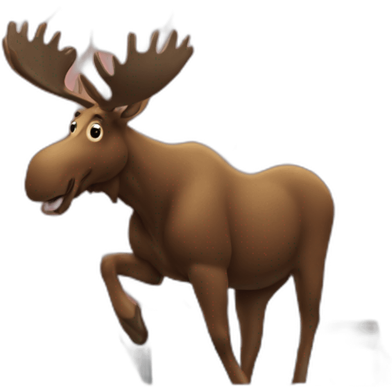 moose on a roof emoji