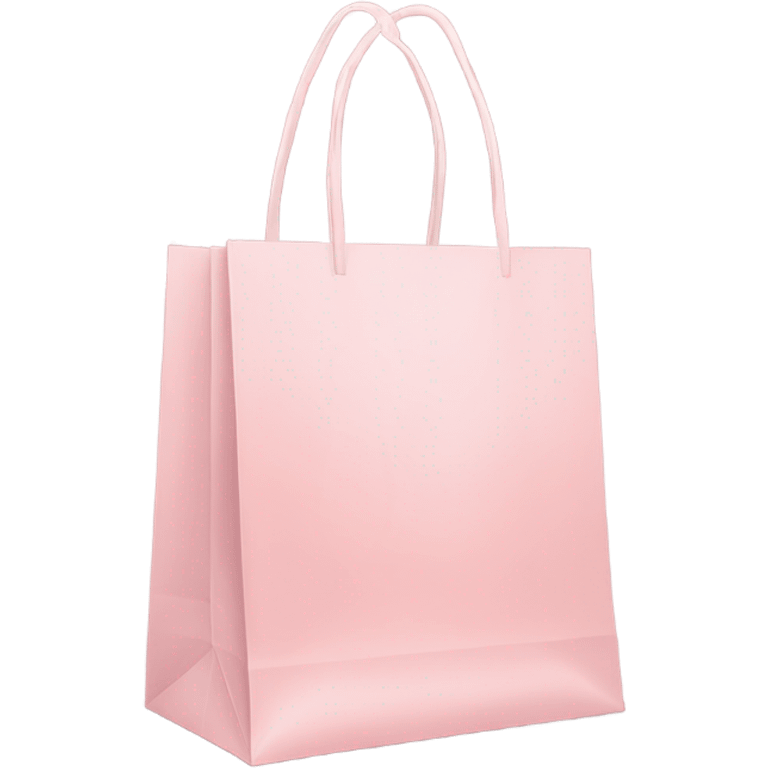 Shopping bag light pink emoji