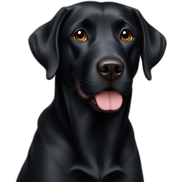 black lab emoji