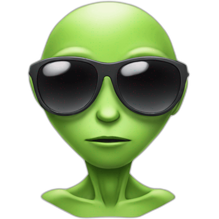 ALien with sunglasses emoji