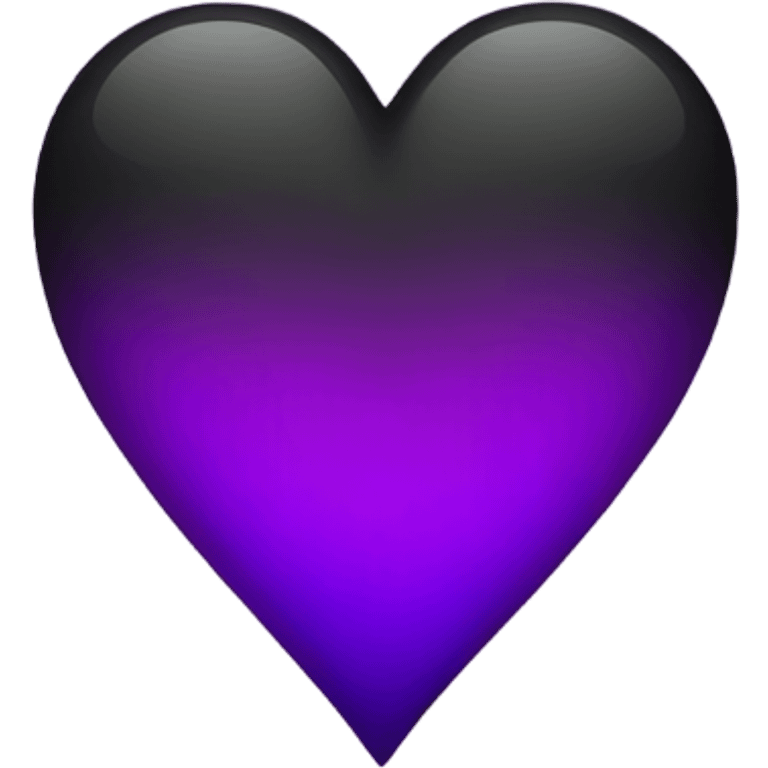 Black and Purple Heart  emoji