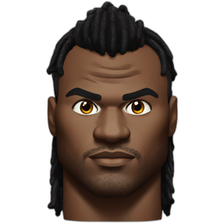 Francis Ngannou qui fait caca emoji