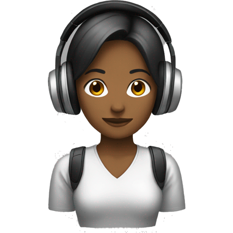 support girl headphones emoji