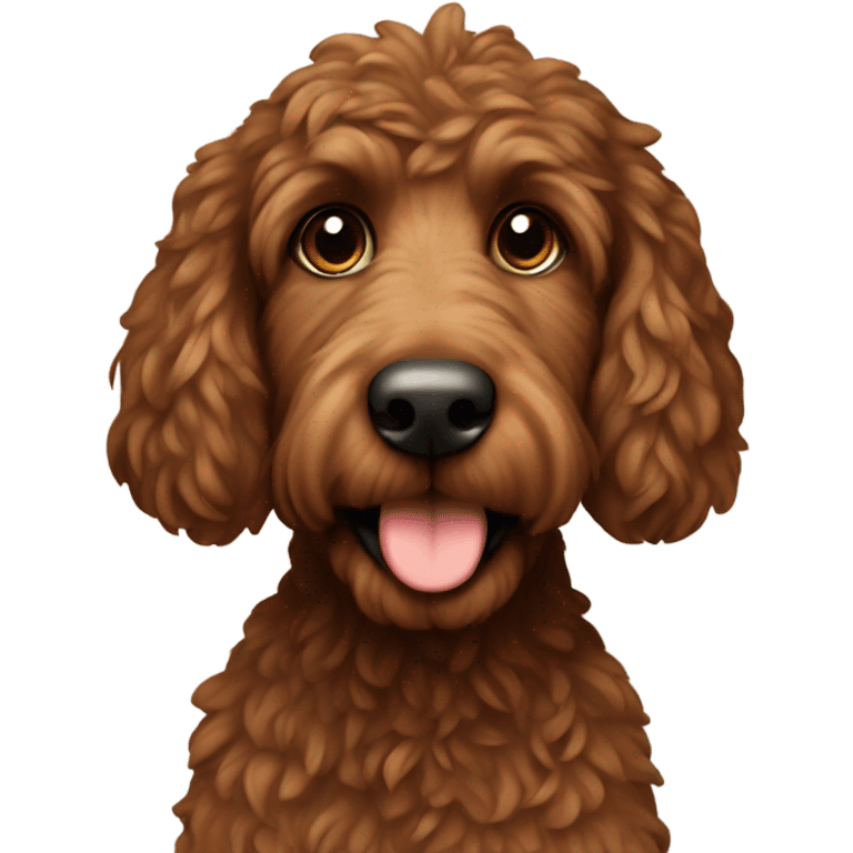 Brown Aussie doodle  emoji