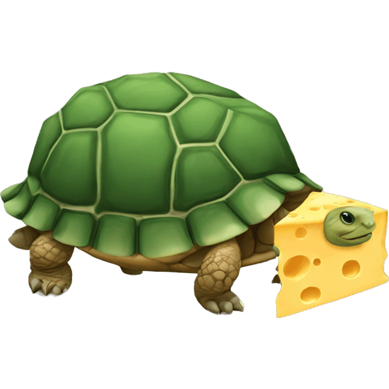 Tortoise and cheese emoji