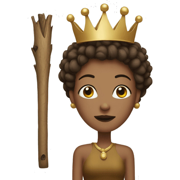 Stick queen emoji