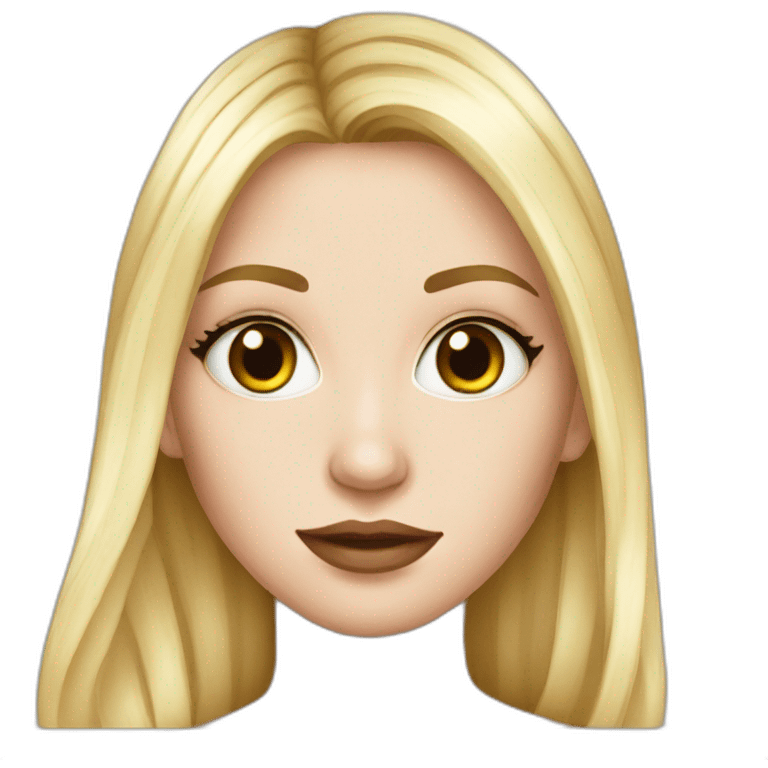 Gorgeous white girl emoji