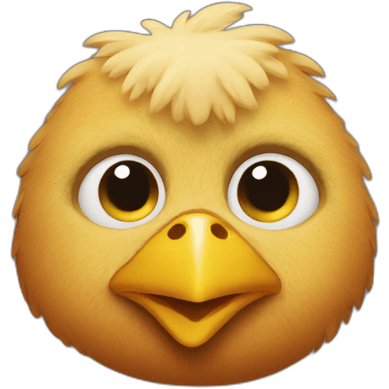 Half chicken half man emoji