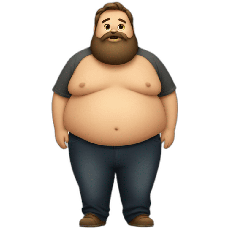 fat belly with beard emoji