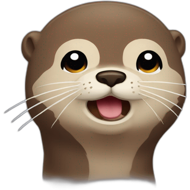 frustrated otter emote emoji