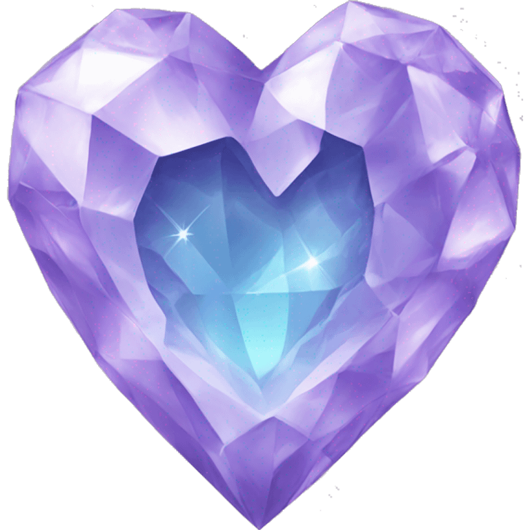 Crystal heart emoji