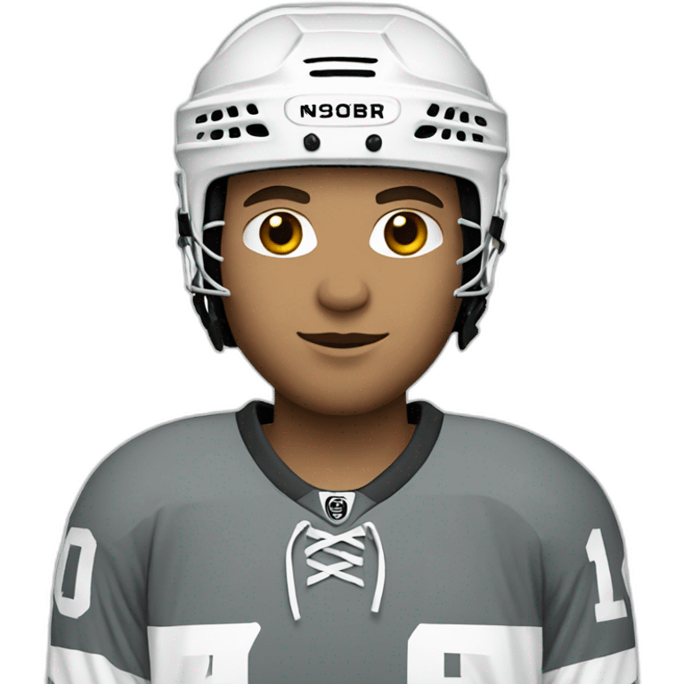 white icehockey player emoji