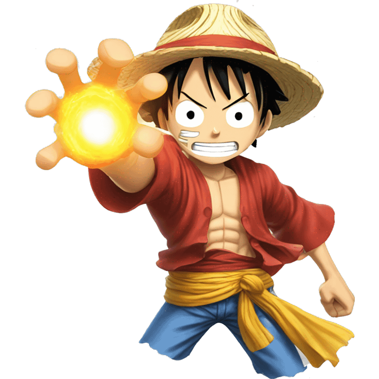 Luffy using kamehameha emoji