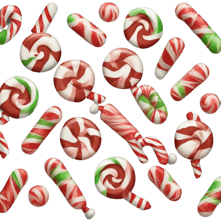 Christmas candy emoji