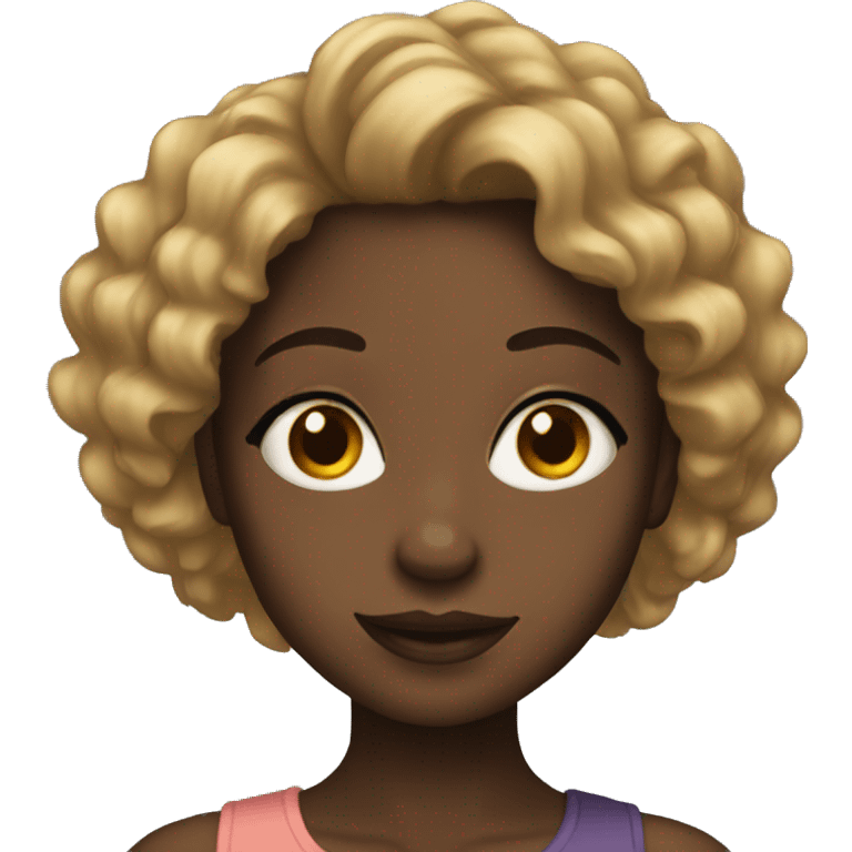 Pretty black girl emoji