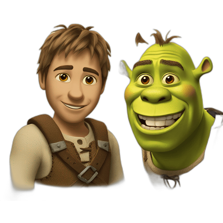 shrek with donkey emoji