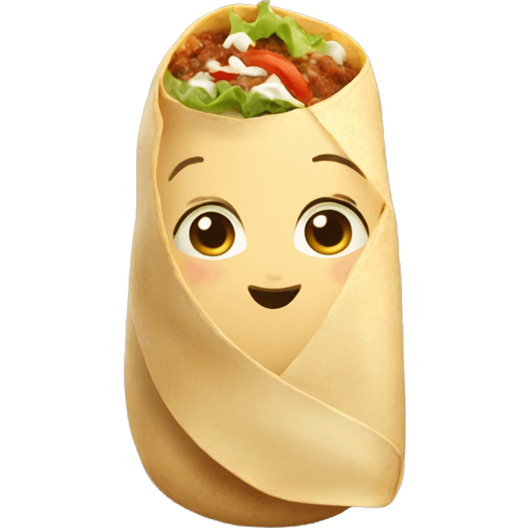 A burrito the size of a baby emoji