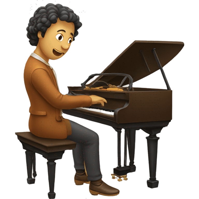 man playing harpsichord emoji