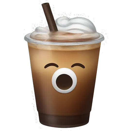 Iced coffee  emoji