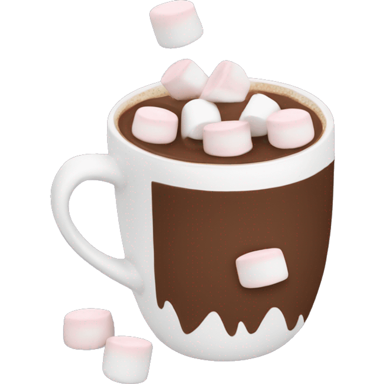 Hot chocolate with marshmallows  emoji