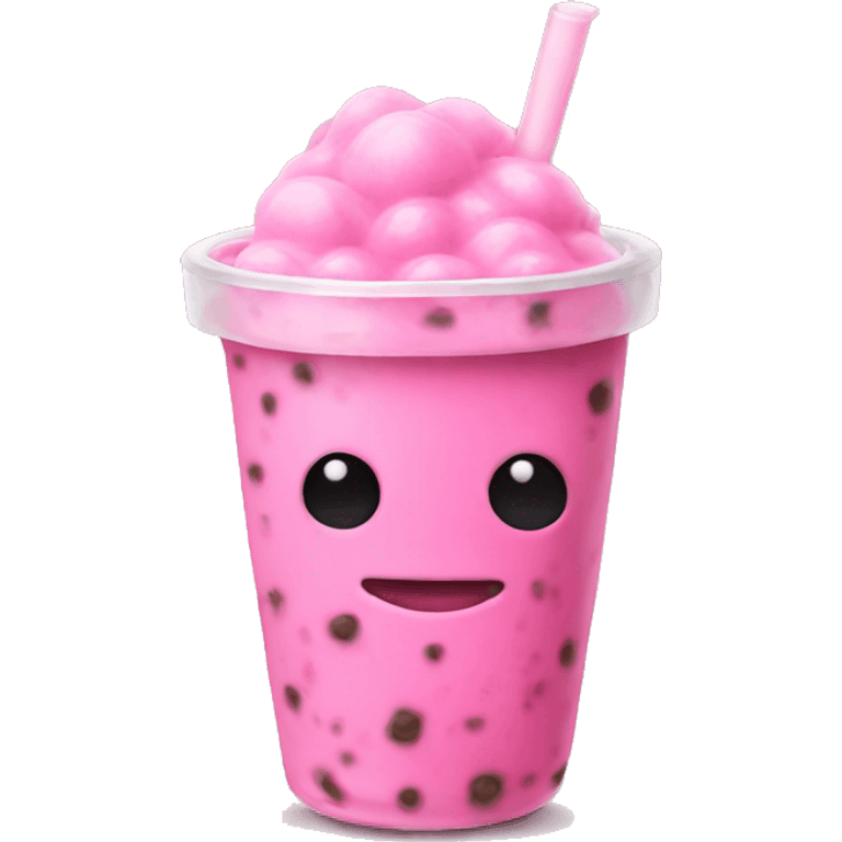 pink boba emoji