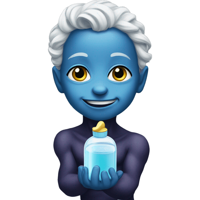 Laufey holding baby oil  emoji