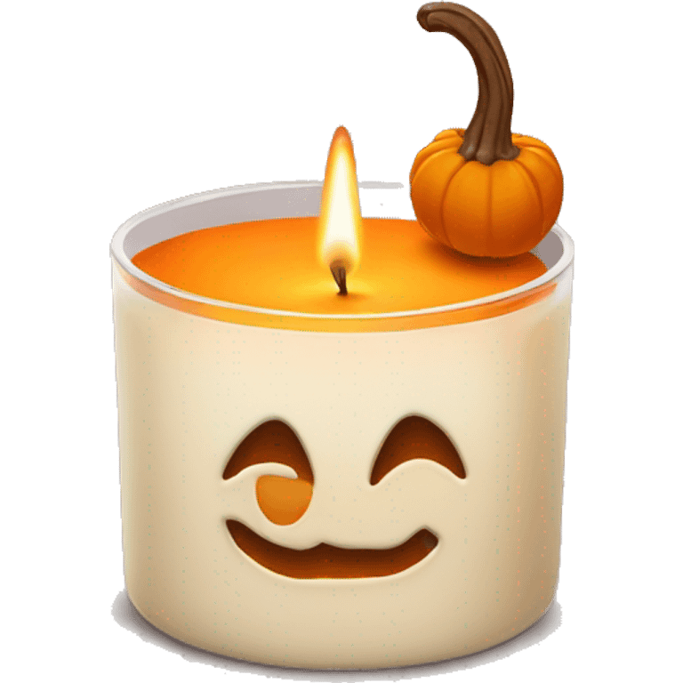 pumpkin spice scented candle emoji