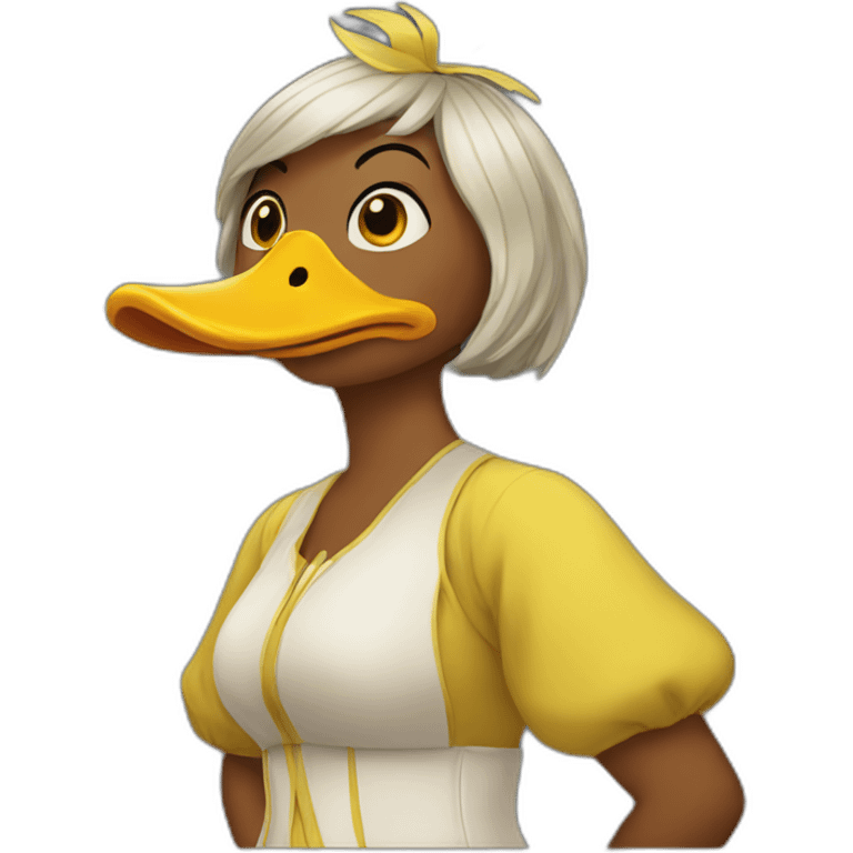 duck-woman emoji