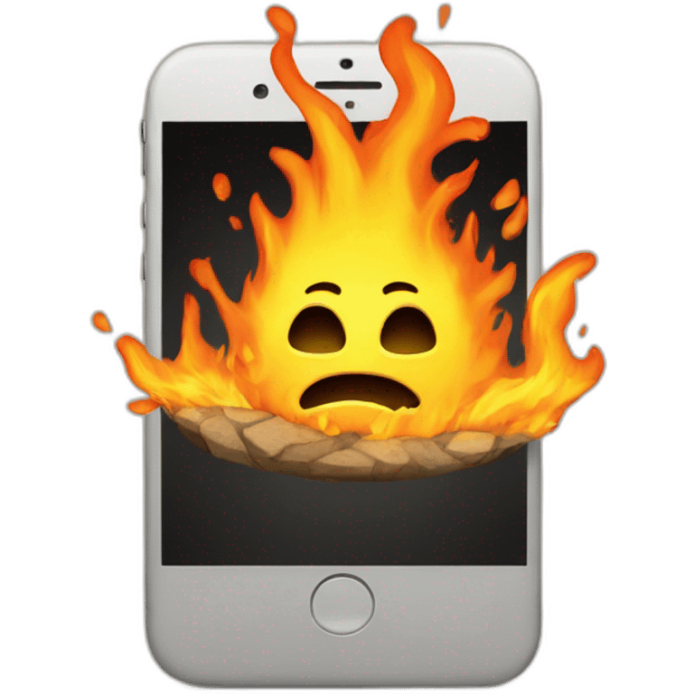 iphone-on-fire emoji