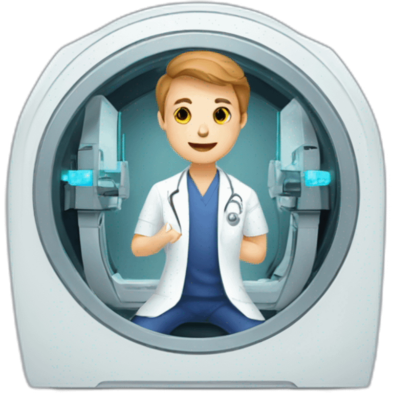 radiologist in mri machine emoji