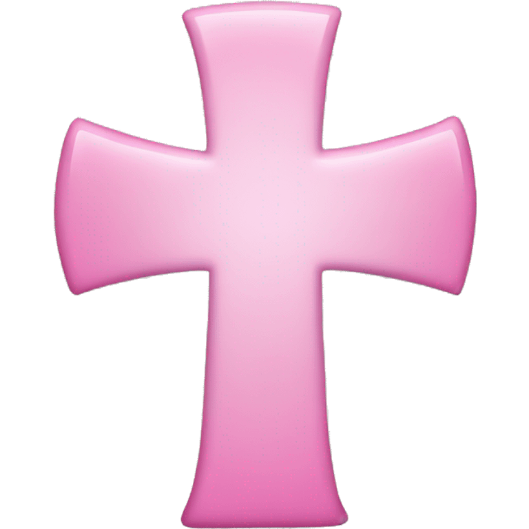 Pink medical cross symbol emoji