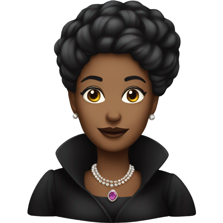 Black dressed Countess emoji