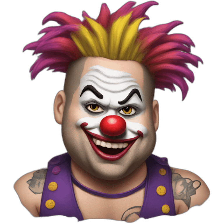 Fat Mike from NOFX as Cookie the clown emoji