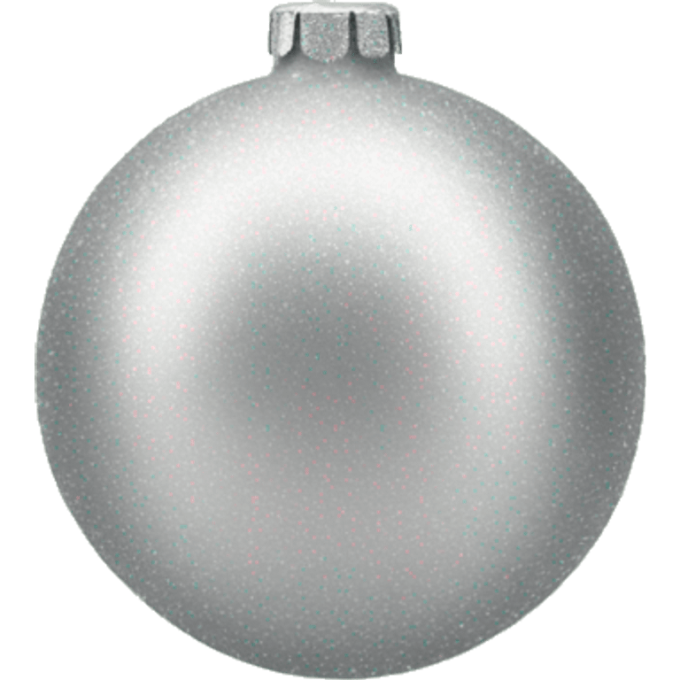 Christmas ornaments silver emoji