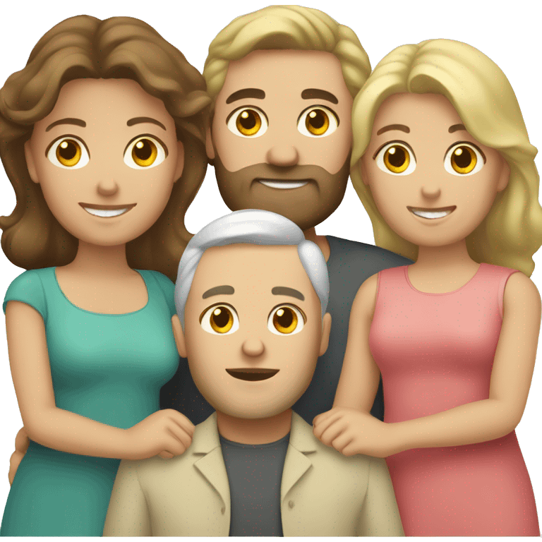 caucasian family emoji