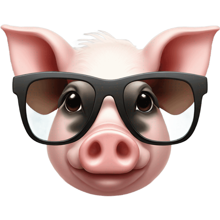 Piggy sunglasses emoji