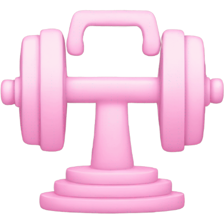 light pink weights emoji