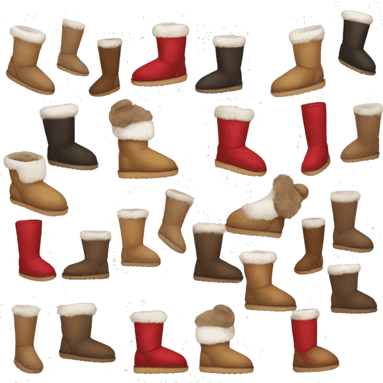 christmas uggs emoji