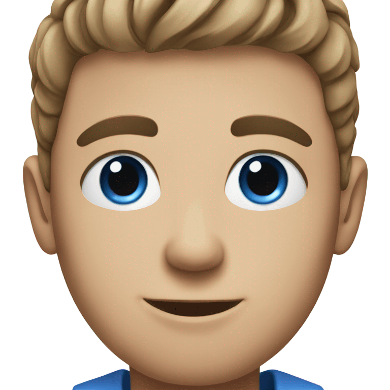 blue-eyed male portrait emoji