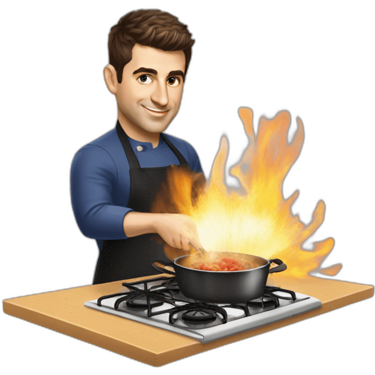 Brian chesky cooking emoji