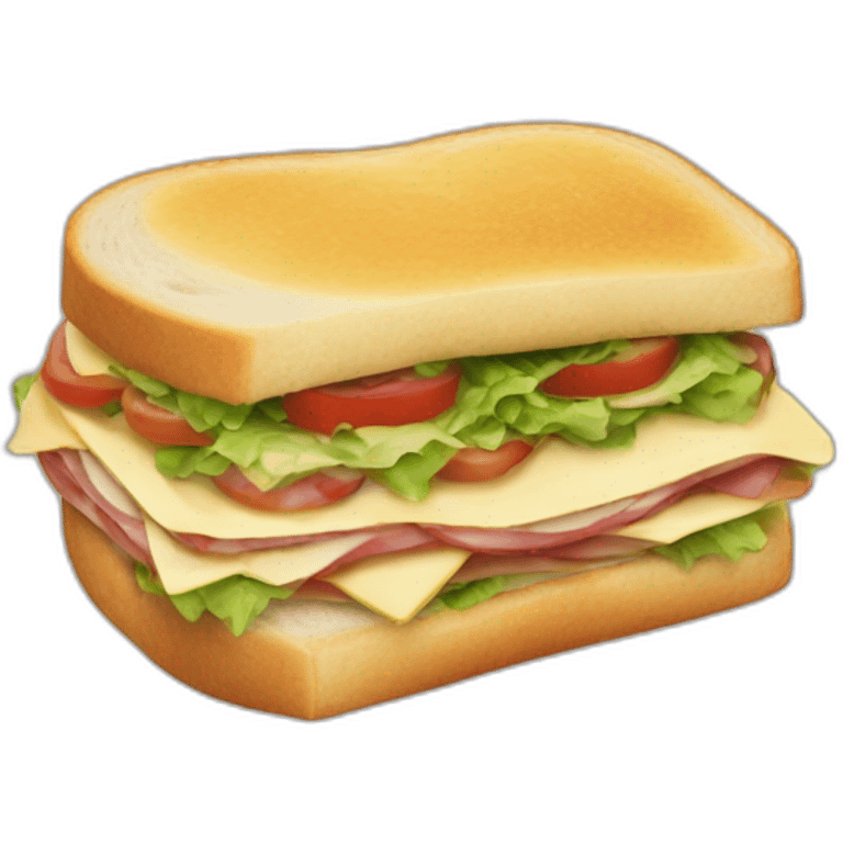 Mortadela sandwich emoji