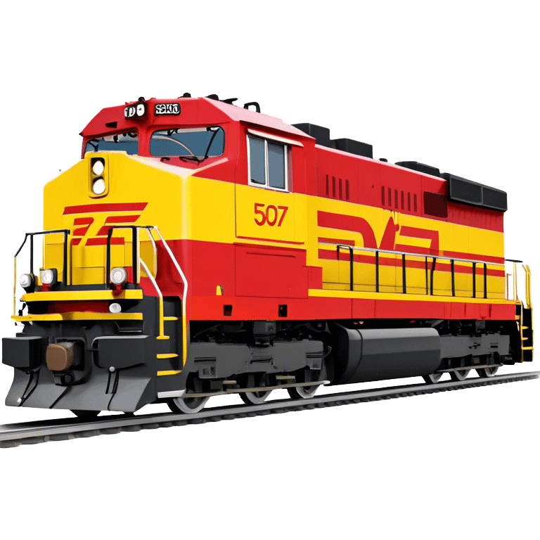 Diesel Locomotive - EMD SD70 (Model Year: 2021) (Iconic colour: Red and yellow) emoji