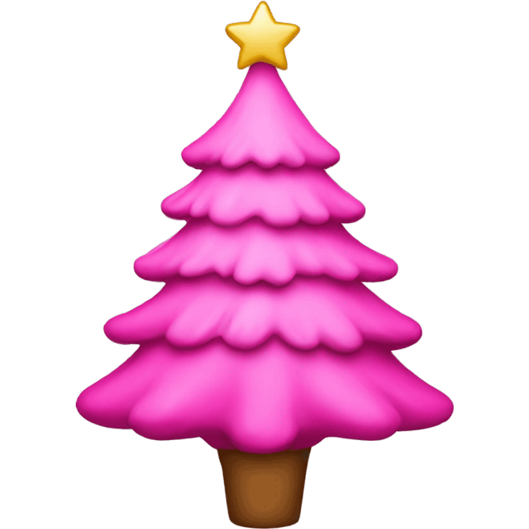 pink christmas tree  emoji