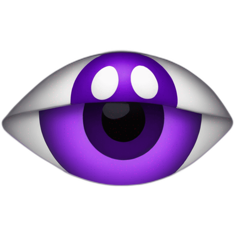 purple eye emoji emoji