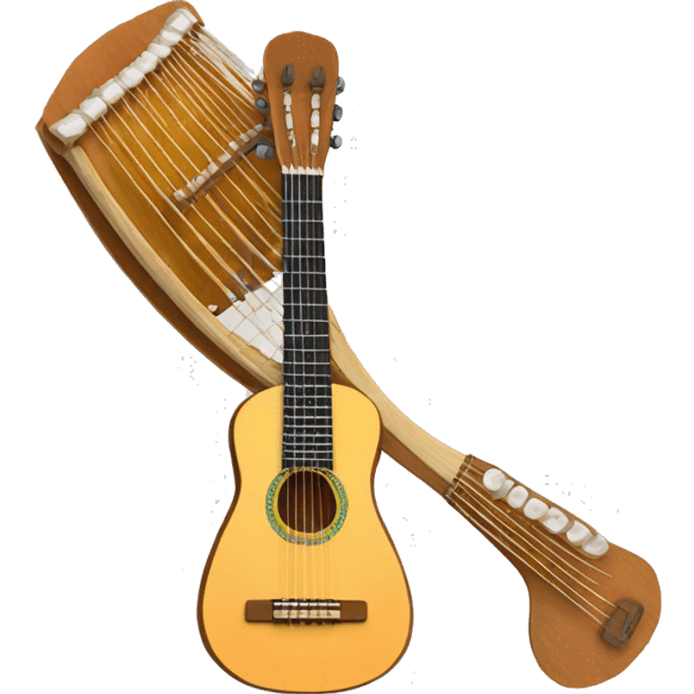 Instrumento charango 10 cuerdas dobles emoji