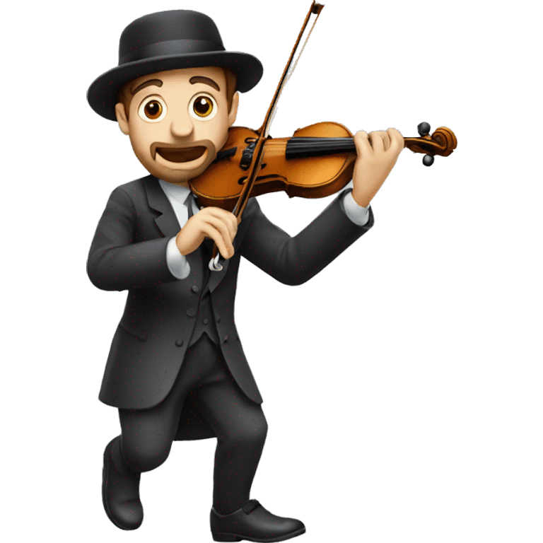 Jewish play on violin emoji