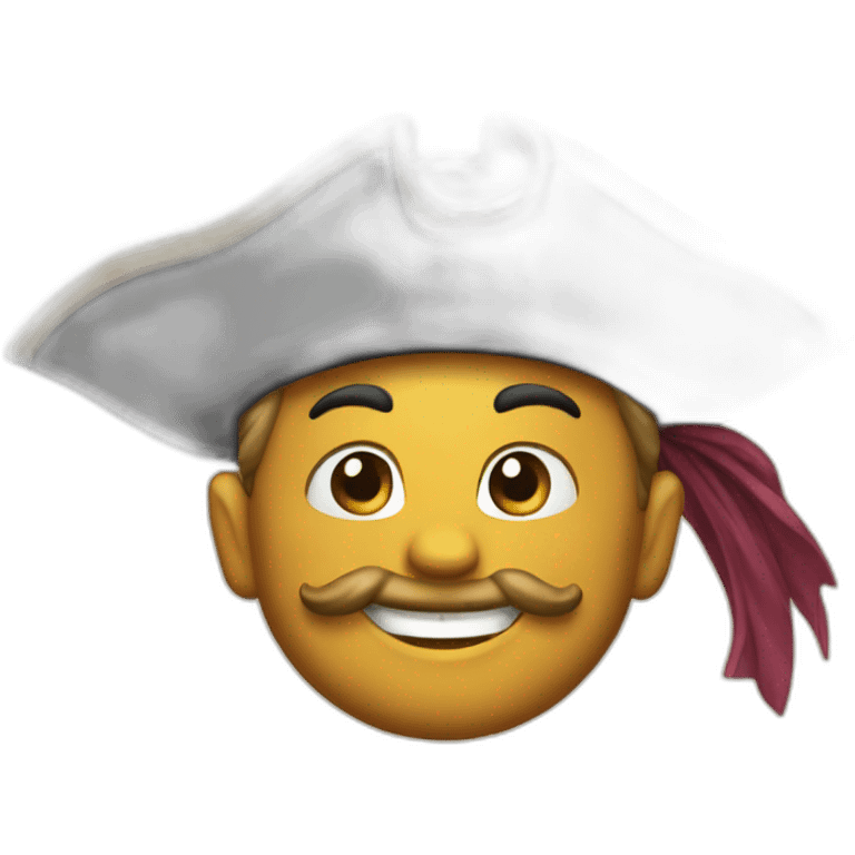 Happy pirate emoji