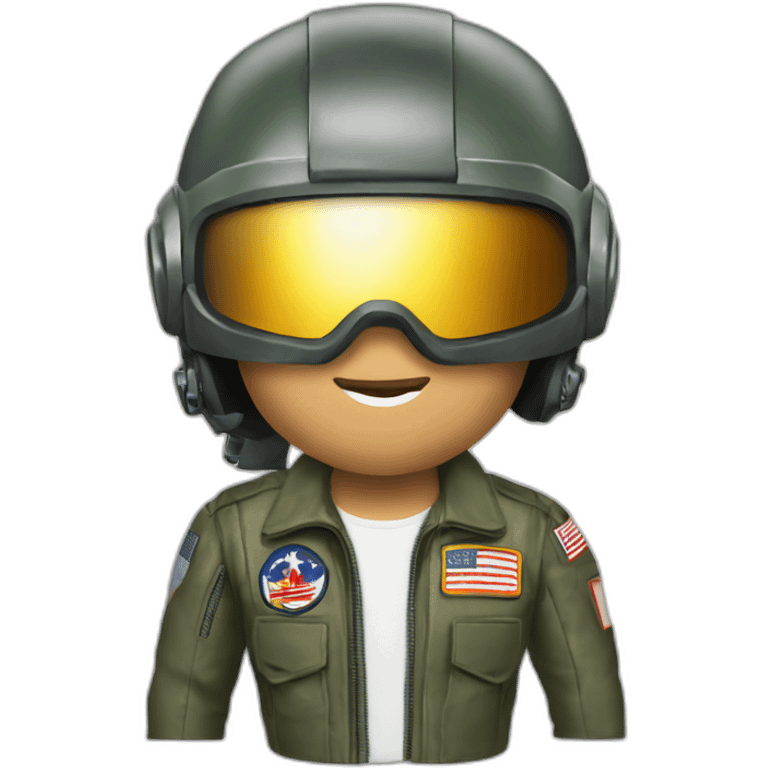 Top gun Maverick helmet emoji