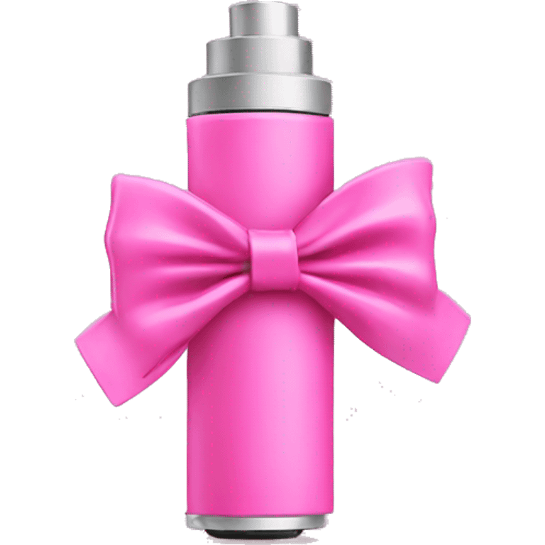 pink square vape with bow on it emoji